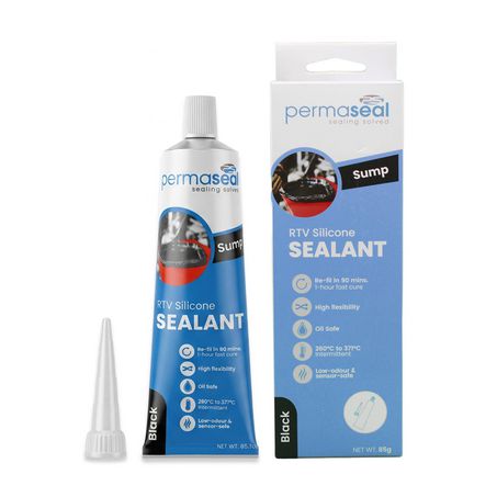 Permaseal RTV Sump Black gasket sealant 85g