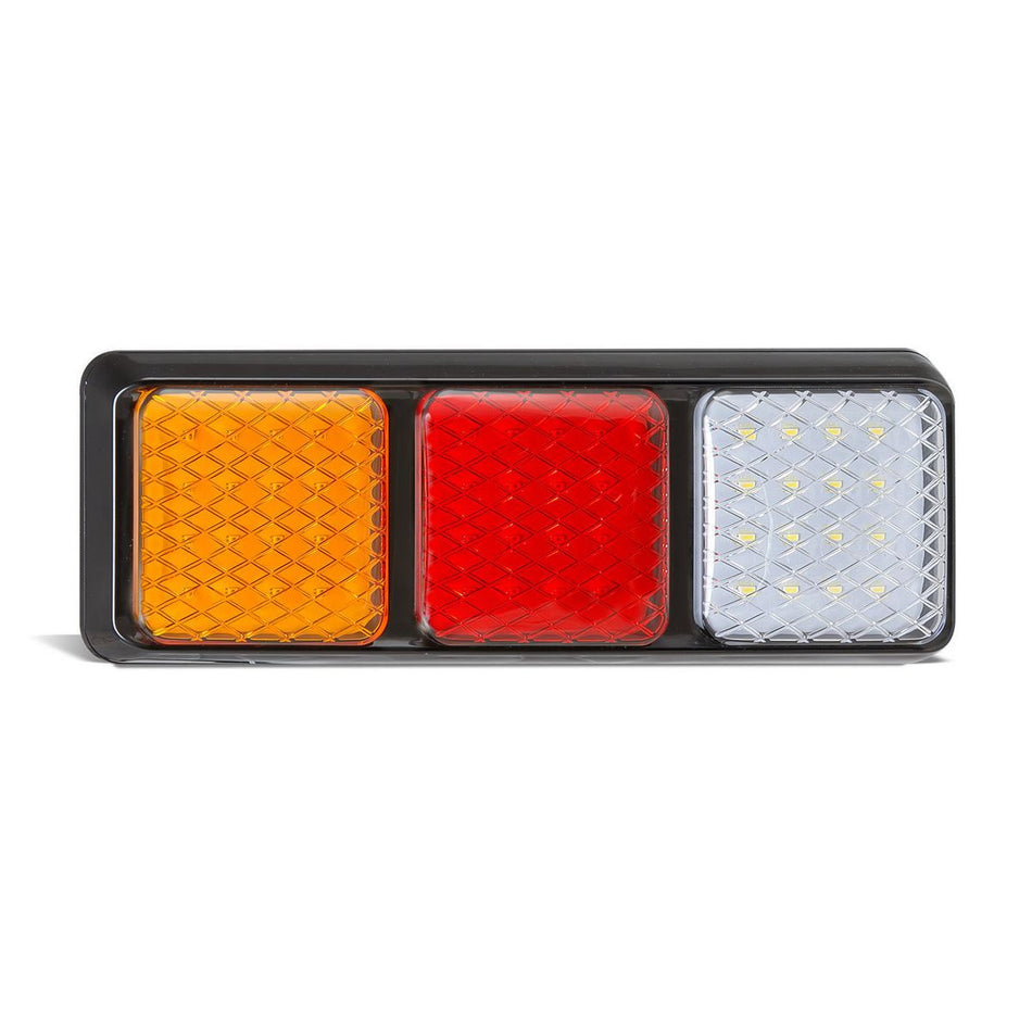 12/24V Stop Tail Indicator Reverse Amber Red LED Light - 282ARWM