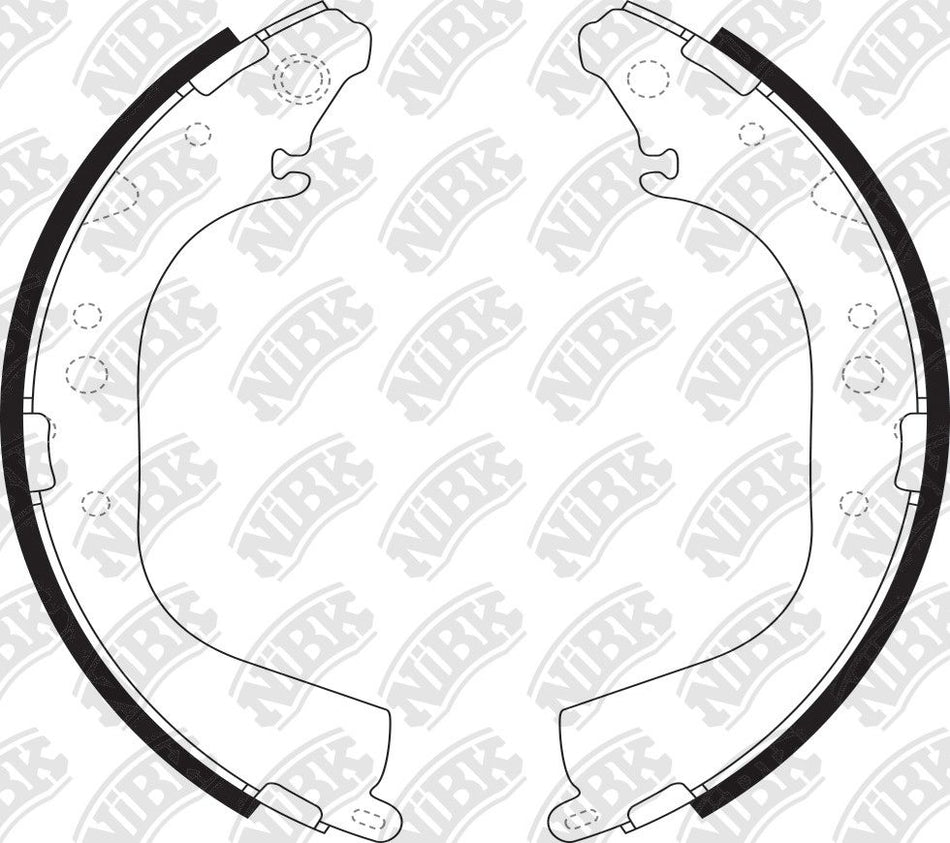 REAR BRAKE SHOES 295MMX50MM FOR TOYOTA HILUX KZN185 /RZN185 /LN106 /RN106/KZJ95