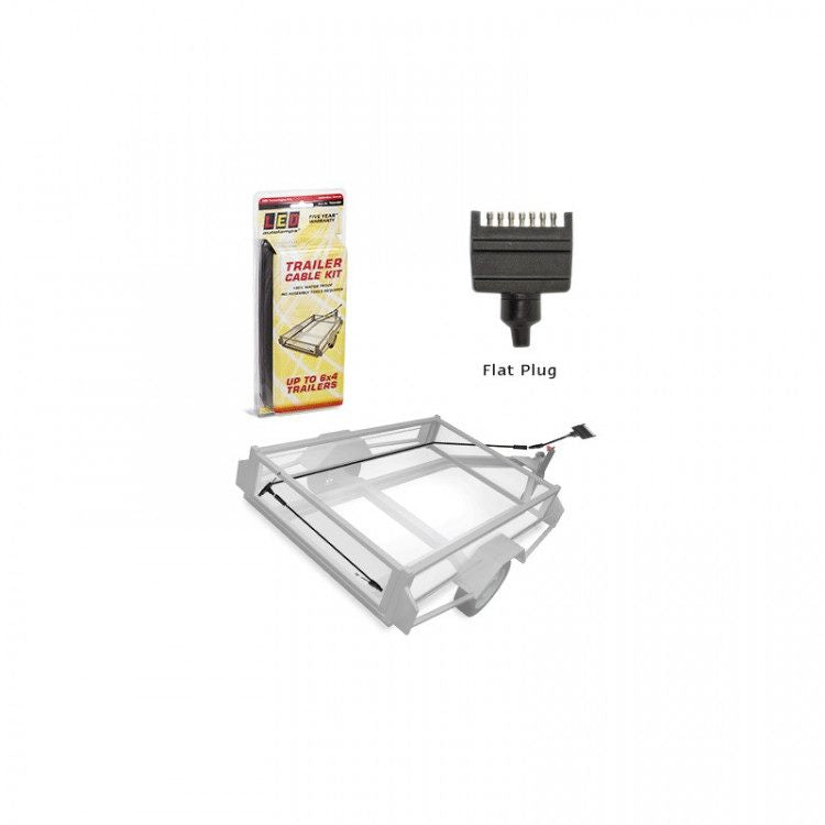 LED AUTOLAMPS LED 6X4 TRAILER CABLE KIT FLAT PL