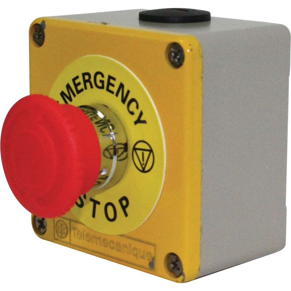EMERGENCY STOP SWITCH ON - OFF /OFF - ON. METAL ENCLOSURE