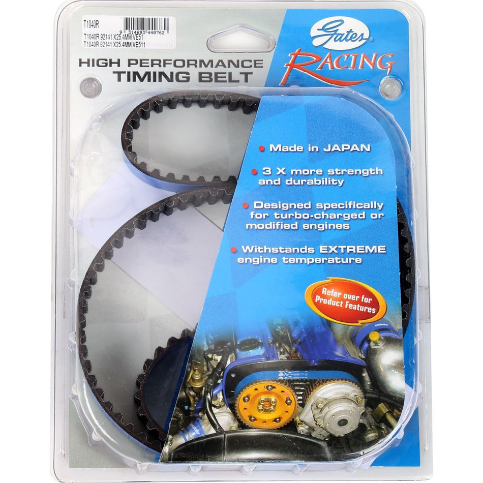 GATES RACING TIMING BELT RB20DET RB25DET RB26DETT T1040R SKYLINE CEFIRO LAUREL