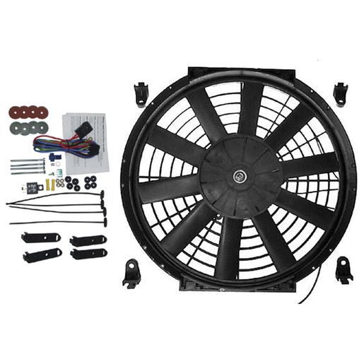 ELECTRIC FAN 12V PUSHER - REVERSIBLE OD :292MM (UNIVERSAL)