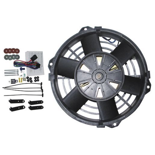 ELECTRIC FAN 12V PUSHER - REVERSIBLE OD:220MM (UNIVERSAL)