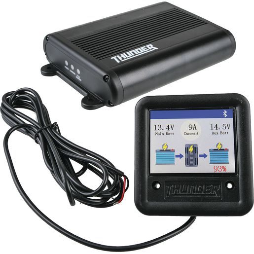 BATTERY CHARGER 12 & 24V LCD SCREEN DISPLAY 20A WITH SOLAR INPUT DC-DC
