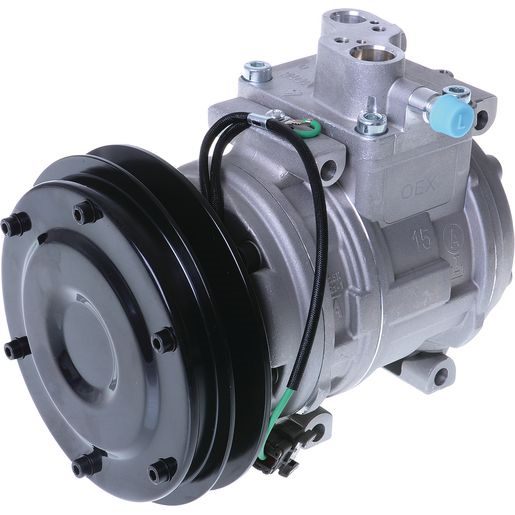 KOMATSU AIR CONDITIONING COMPRESSOR 24V DIRECT MOUNT DENSO 10PA15C