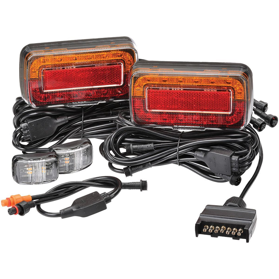 Trailer light kit Plug and Play 12/24V marine
