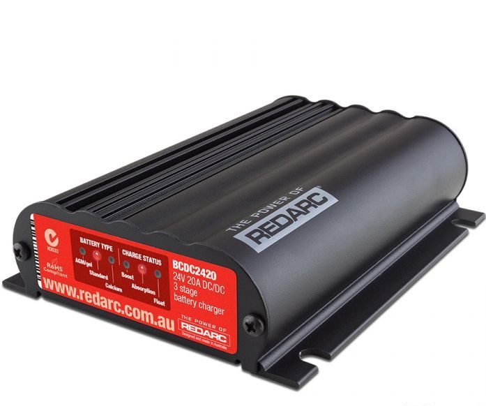 REDARC DC TO DC BATTERY CHARGER 24V 20A BCDC2420