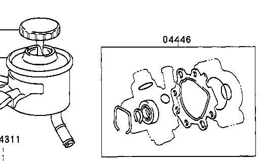 POWER STEERING SEAL GASKET KIT FOR TOYOTA HILUX LN107 5L DIESEL