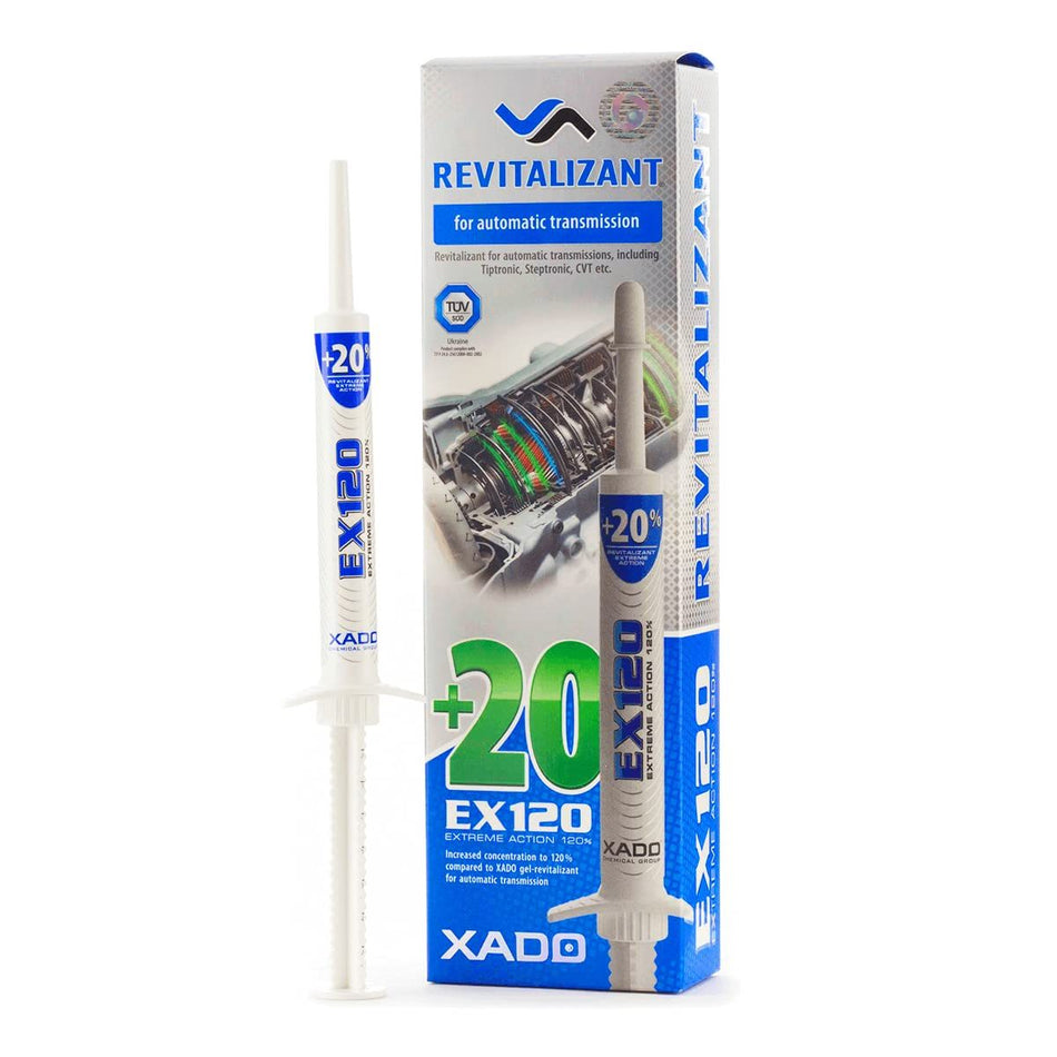 AUTOMATIC TRANSMISSION ADDITIVE XADO REVITALIZANT REDUCES NOISE EX120-AT <<<
