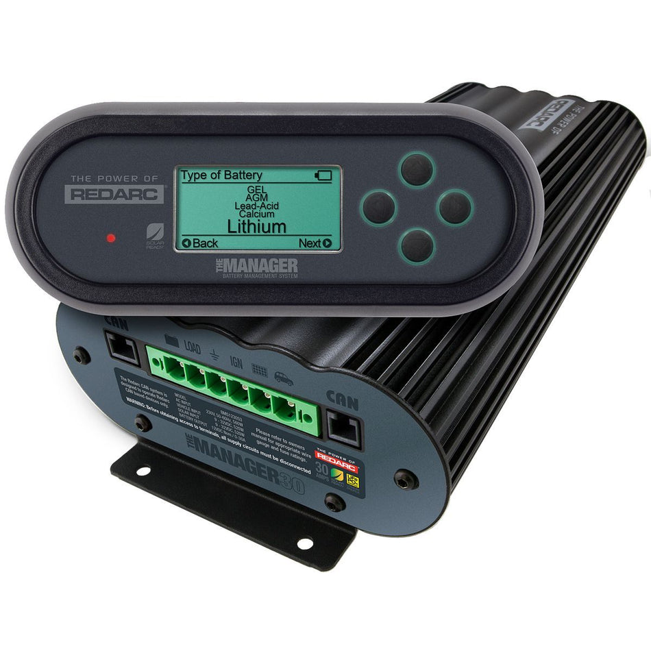 BATTERY CHARGER MANAGEMENT SYSTEM REDARC 12V 30A (MULTI VOLTAGE)