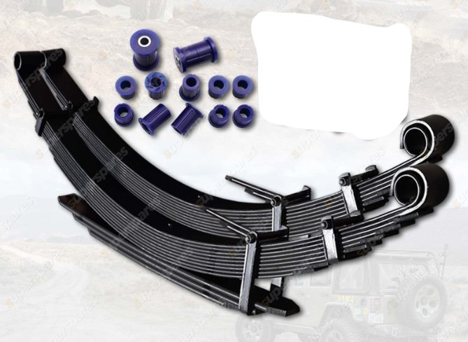 REAR LEAF SPRING KIT 2" LIFTED 200KG XTRA RATED FOR TOYOTA HILUX KUN26R 2006-2015