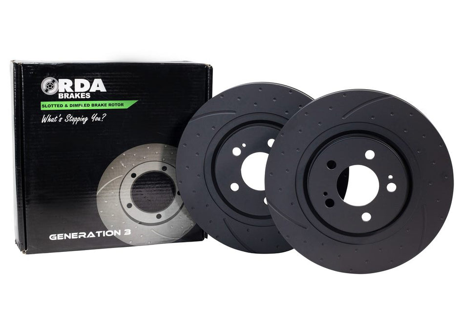 NISSAN SAFARI REAR DISC BRAKE ROTORS PERFORMANCE SLOTTED PATROL Y60 Y61 GU GQ