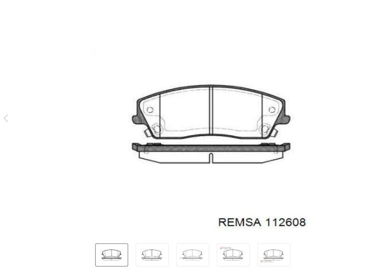 CHRYSLER 300C 2.7 V6, 3.0 CRD, 3.5 V6, 5.7 V8 FRONT BRAKE PADS (METALLIC) 112608
