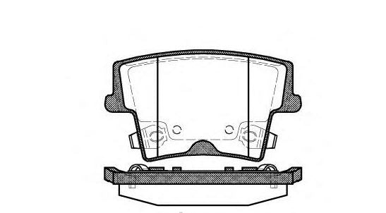 CHRYSLER 300C 2.7 V6, 3.0 CRD, 3.5 V6, 5.7 V8 REAR BRAKE PADS (METALLIC) 112708
