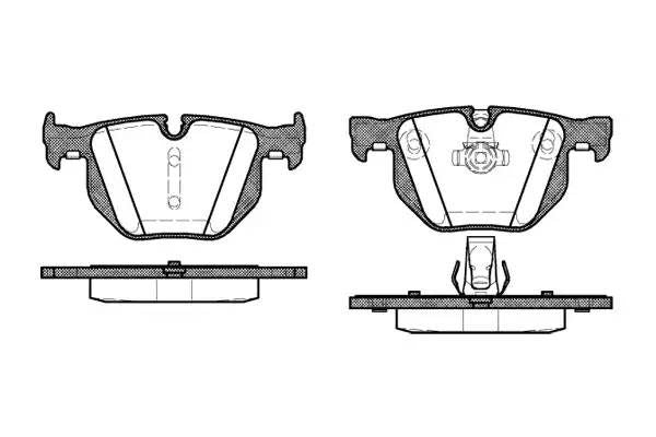 BMW 520d, 520i, 523i, 525d / xd, 525i / xi E60 REAR BRAKE PADS (METALLIC) 038160