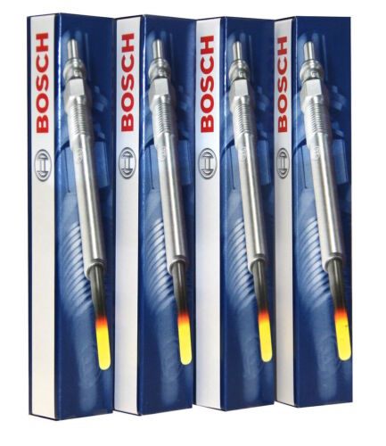 NISSAN TD27 TD27T GLOW PLUGS X4 BOSCH NAVARA MISTRAL TERRANO (TOP QUALITY) <<
