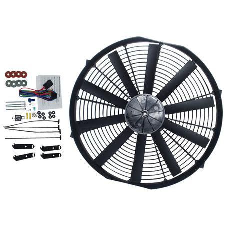 OEX Universal Cooling Fan 16IN 24V Pusher 1163CFM - Reversible