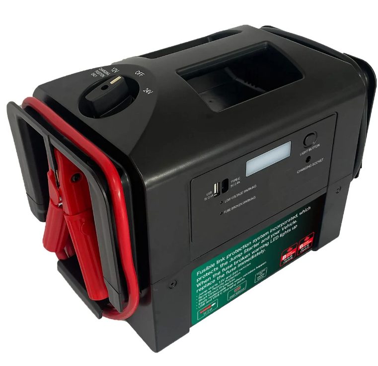 Power Train 12V/24V 3000A Compact Jump starter with reverse polarity