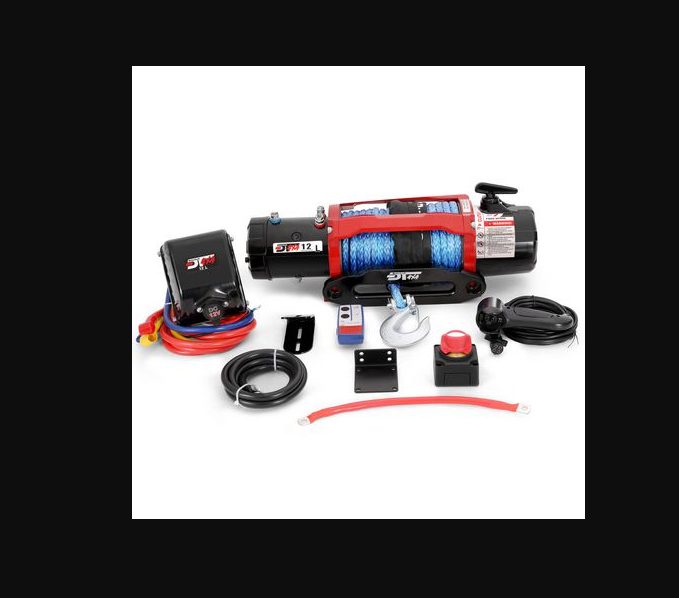Drivetech 4X4 12000lb 12V 4X4 Winch with Synthetic Rope