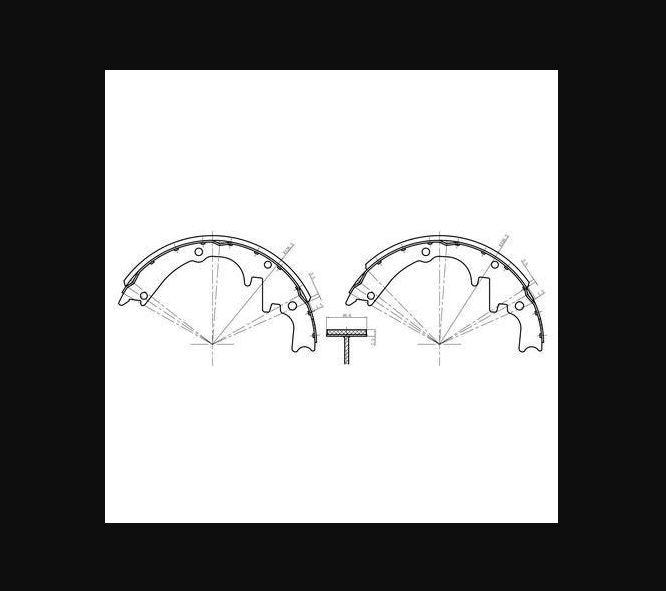 HOLDEN H SERIES REAR BRAKE SHOE SET