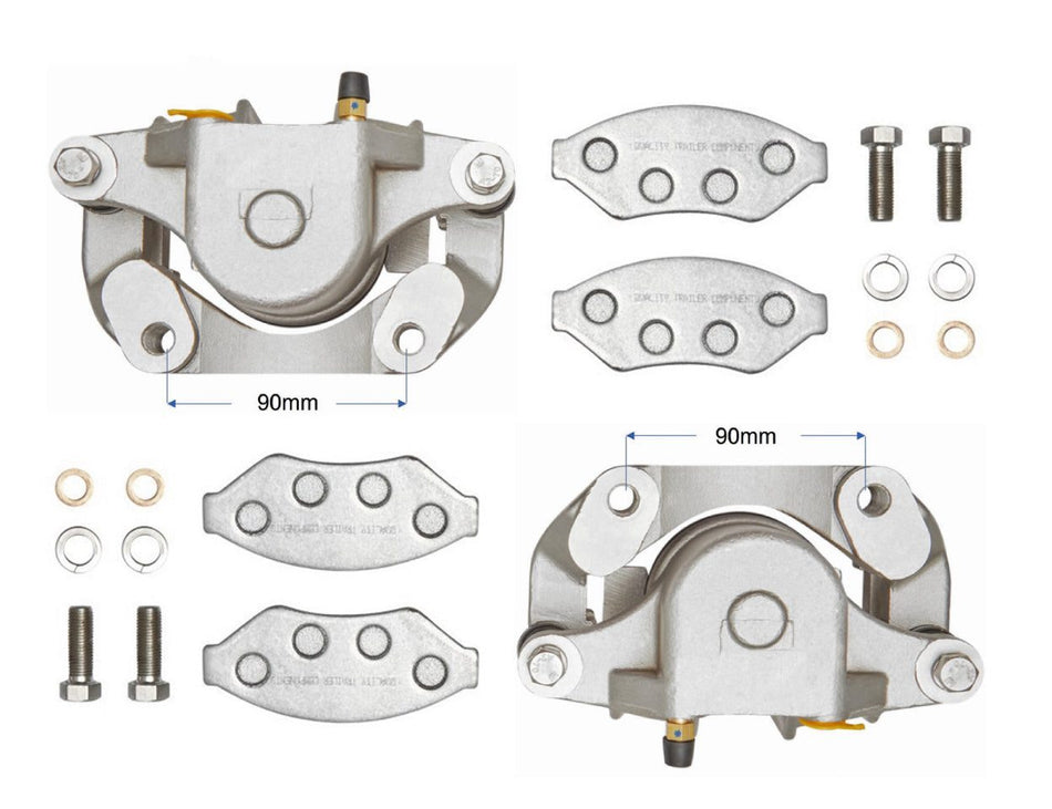 TROJAN Hydraulic Calipers Set - Stainless Steel x 1 Pair