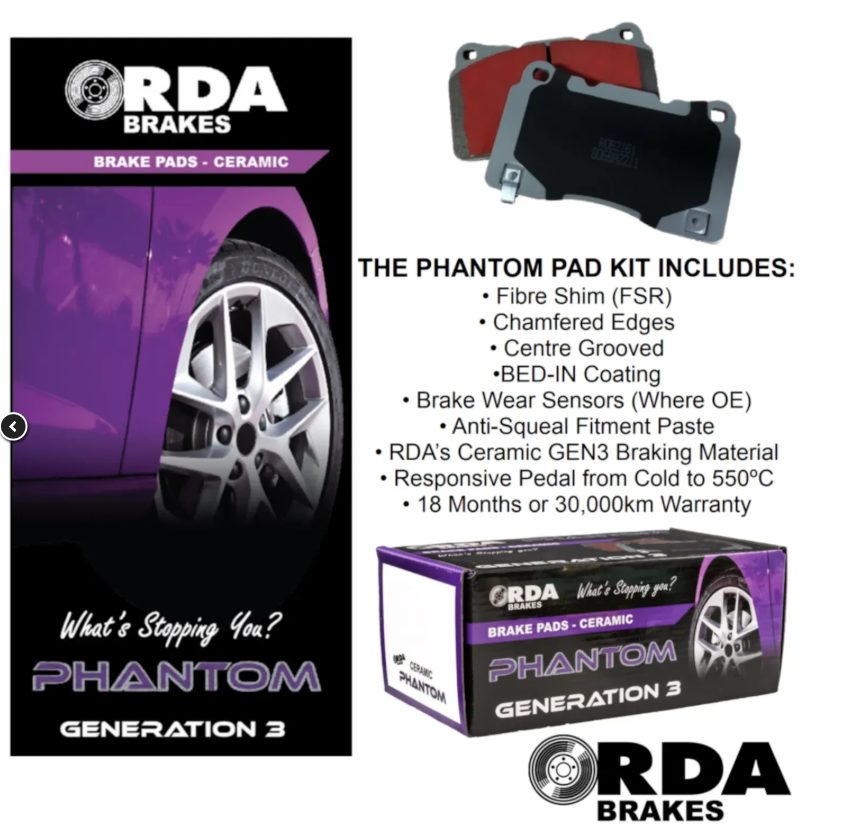 BRAKE PAD SET ALL MAKES & MODELS 95% OF RANGE LOW DUST CERAMIC TOP QUALITY RDA