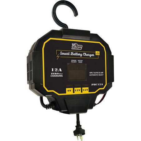 Powertrain Battery Charger 6v/12v/24v 12 Amp 7 Stage