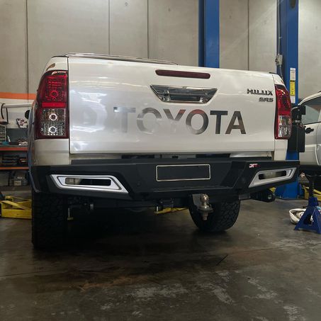 Drivetech 4x4 Steel Rear Bumper Tow Bars Suits Toyota Hilux N80 2015 on