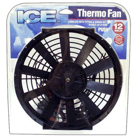 OEX Universal Cooling Fan 12IN 24V Pusher 619CFM - Reversible