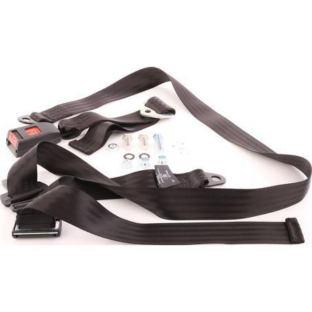 3 POINT LAP DIAGONAL SEAT BELT RETRACTABLE WITH PUSH BUTTON BUCKLE RETRACTABLE