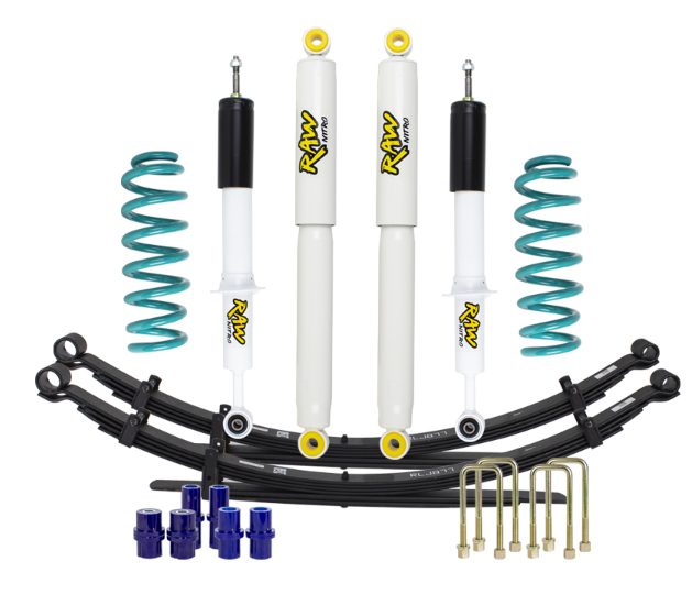 MITSUBISHI TRITON 4WD 2015- UP LIFT JUNKIE 2" SUSPENSION LIFT KIT (RAW SHOCKS)