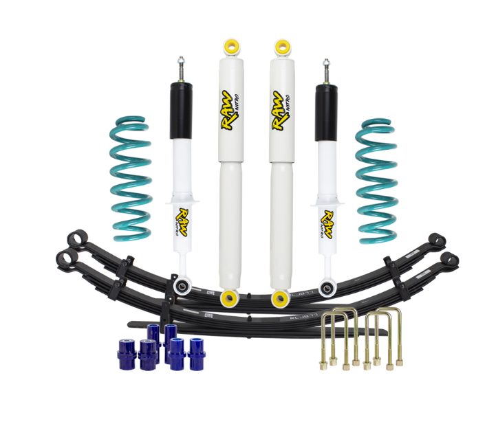 NISSAN NAVARA D40 2005-15 LIFT JUNKIE 2" SUSPENSION LIFT KIT (RAW SHOCKS)