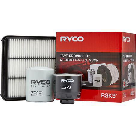 MITSUBISHI TRITON FILTER SERVICE KIT OIL AIR FUEL FILTERS 4D56T 2008-2015 RYCO