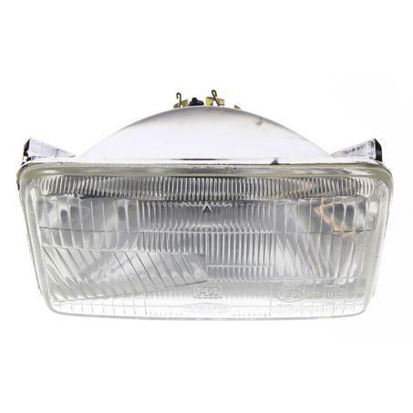 SEMI SEALED BEAM RECTANGLE 100 X 165MM GLOBE STYLE H4 TIMES 2 COMBO PACKAGE