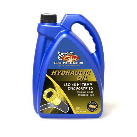 Gulf Western Super Hydraulic ISO46 Hi-Temp Hydraulic Fluid - 5L