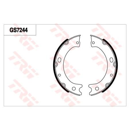 NISSAN SAFARI HANDBRAKE SHOES Y60 Y61 PATROL (203.2MM X 45MM) TD42 RD28