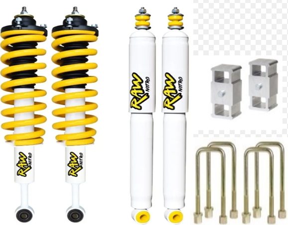 FORD RANGER SUSPENSION LIFT KIT PY & AMAROK 4 CYLINDER MODELS ONLY RAW ...